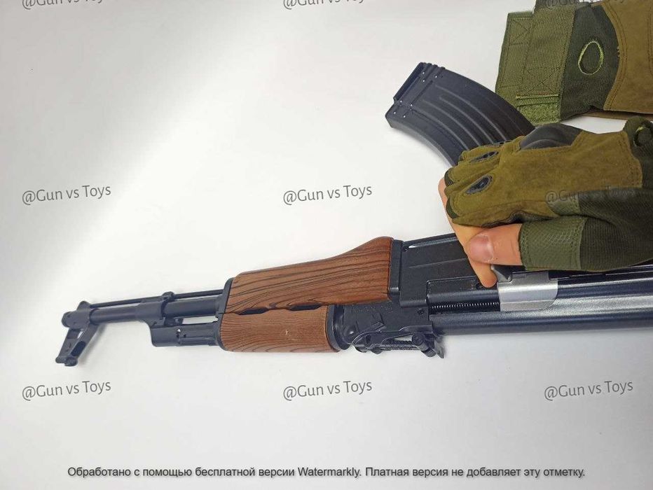 Металевий Дитячий Автомат Калашникова АК-47 реалістичний іграшка калаш