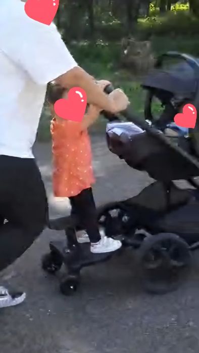 Mini Buggy Board com Assento – Para Segunda Criança, em Ótimo Estado