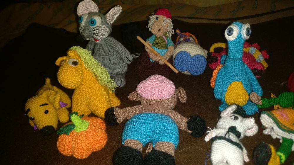 Вязание крючком игрушки из сказок,пишите
