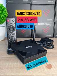 Смарт ТБ приставка Tanix TX6S H616 4K 4/64GB Android 10