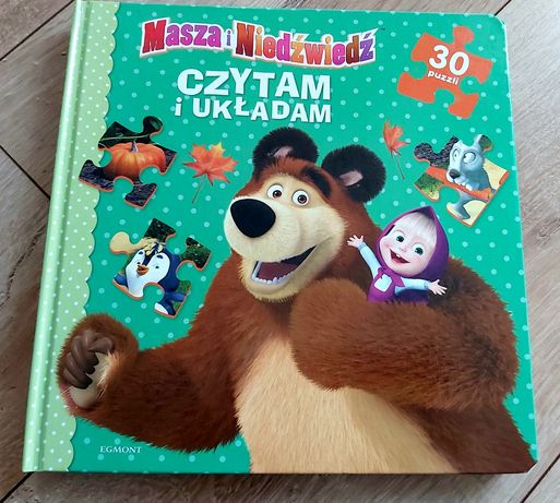 Masza i Niedźwiedź czytam i układam puzzle