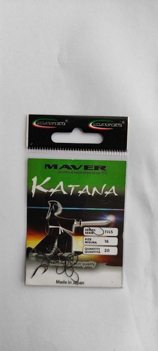 Haczyki Maver Katana 1145 / tyczka kosz sensas colmic rive traper