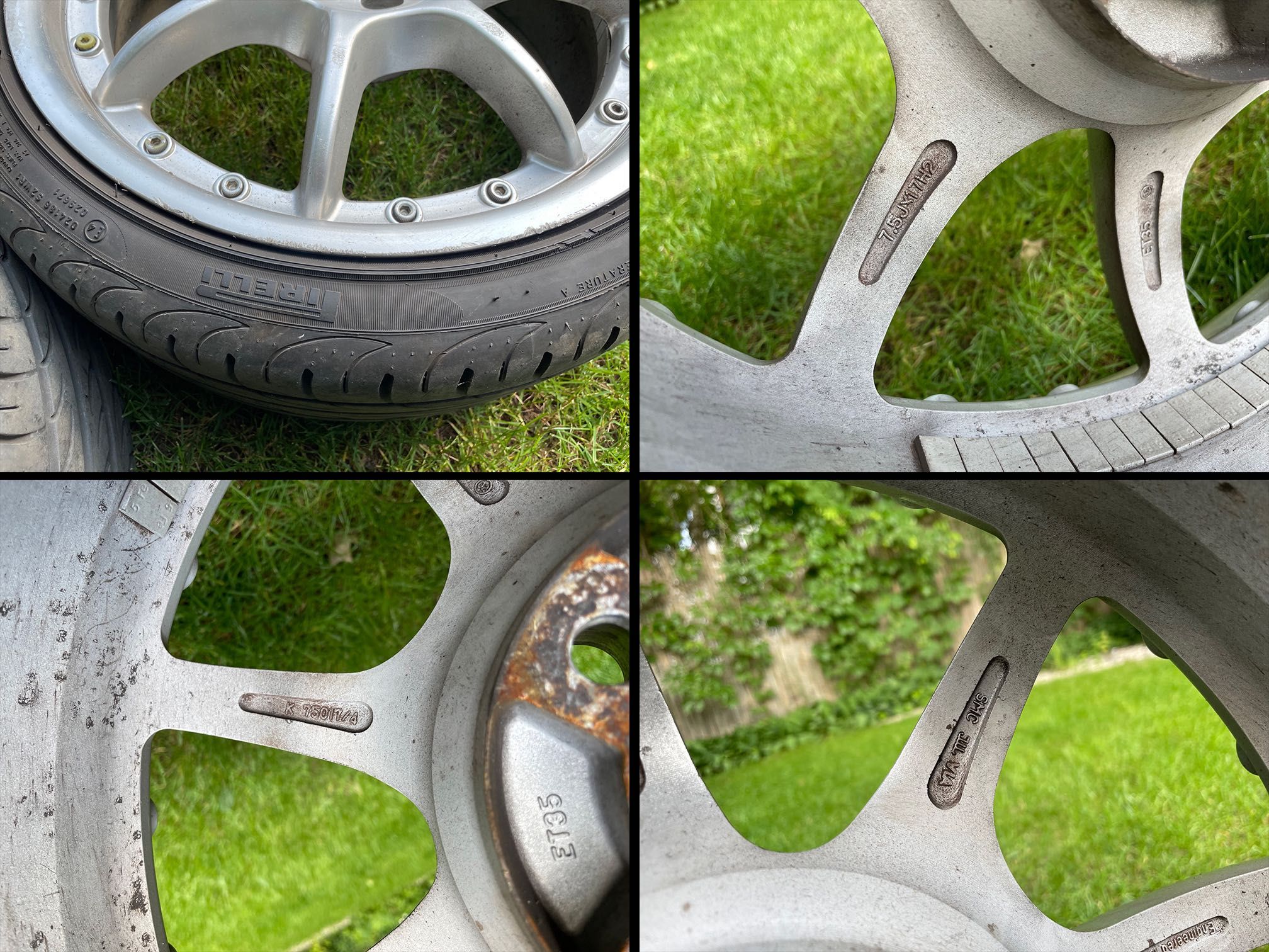 Zestaw felg Speedline Corse 4x100 | 7.5jx17" | ET35 | opony Pirelli