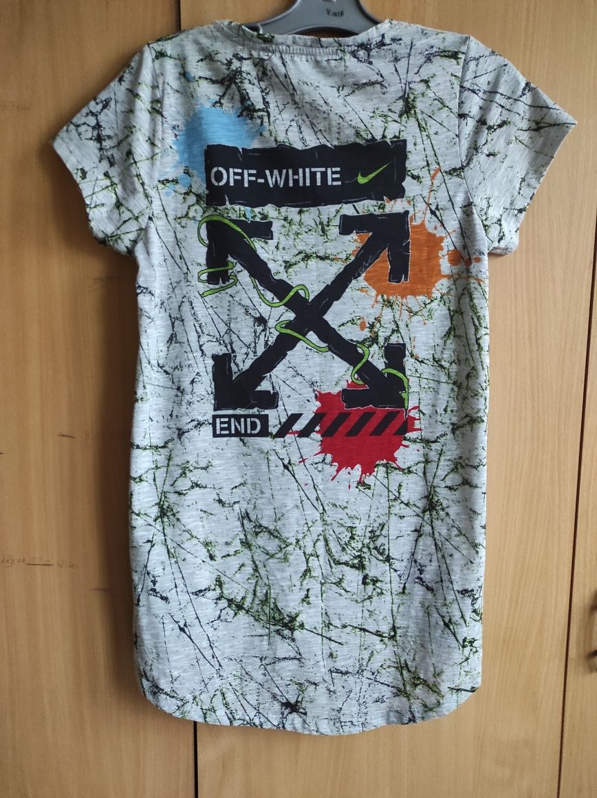 T-shirt  tunika damskaOff-white