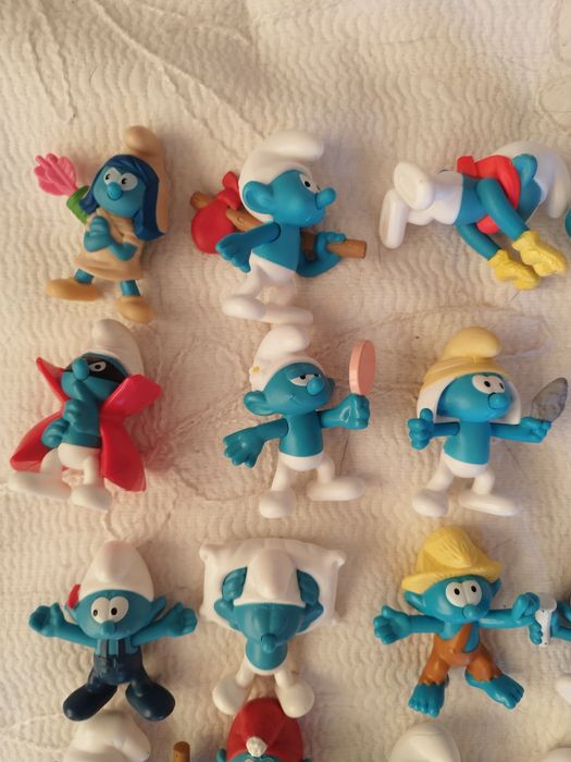 conjunto de 20 Smurfs esmurfes
