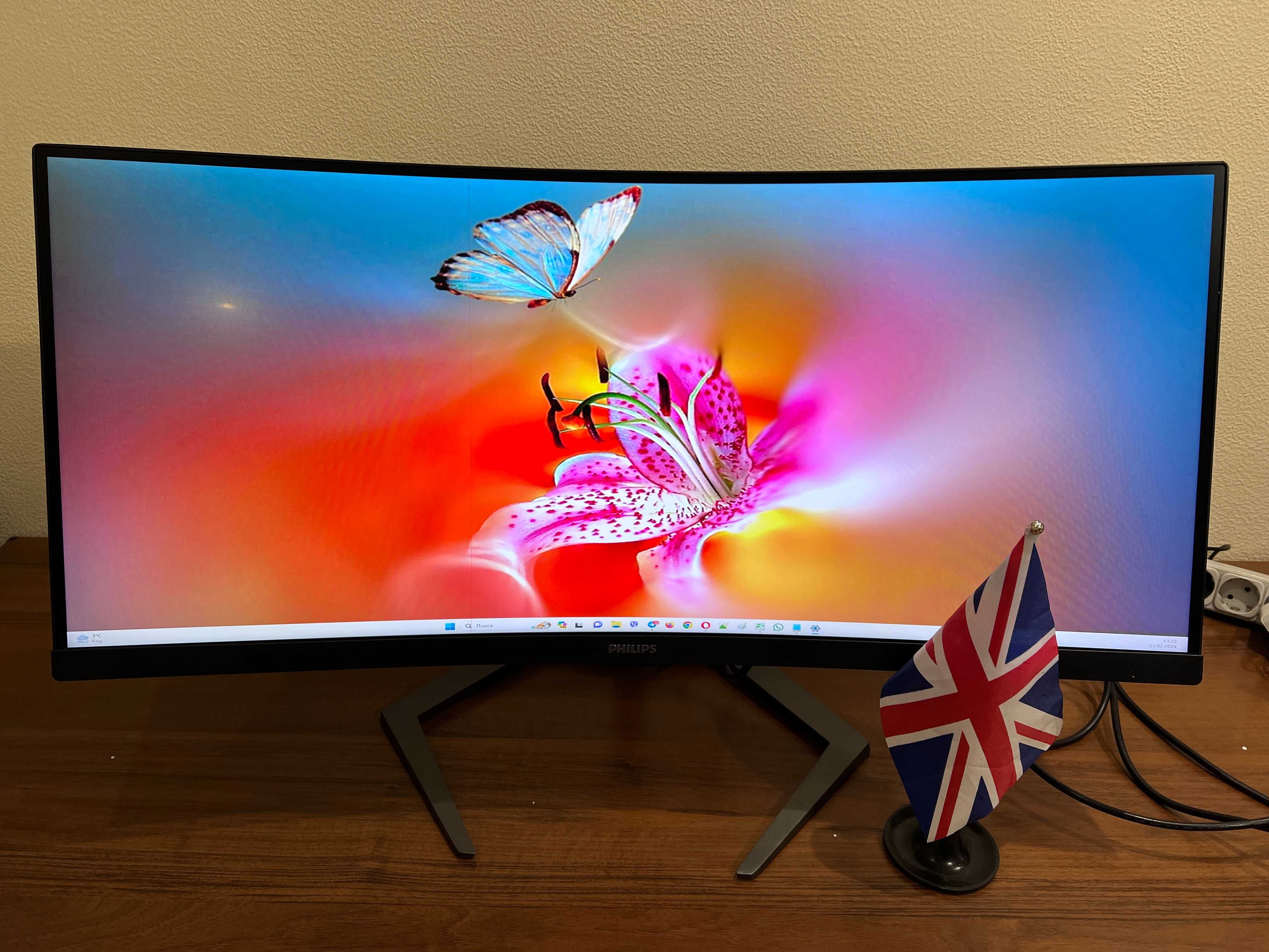 Philips 34" VA UWQHD 3440x1440 165 Гц FreeSyncPremium RGB120% DP+HDMI