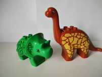 2 dinozaury jak LEGO Duplo Brontozaur i Triceratops