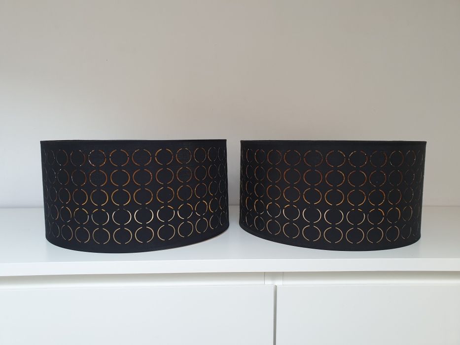 Abażur/Klosz - Czarno/Złoty [2 sztuki]