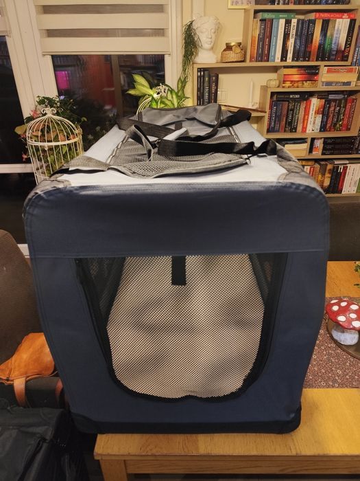 Materiałowy transporter dla zwierząt 90x60x64 cm