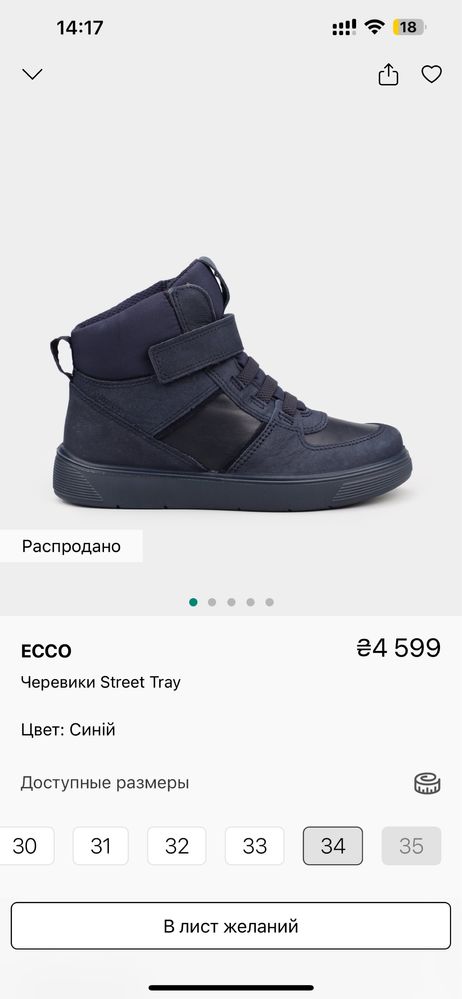 Ботинки Ecco