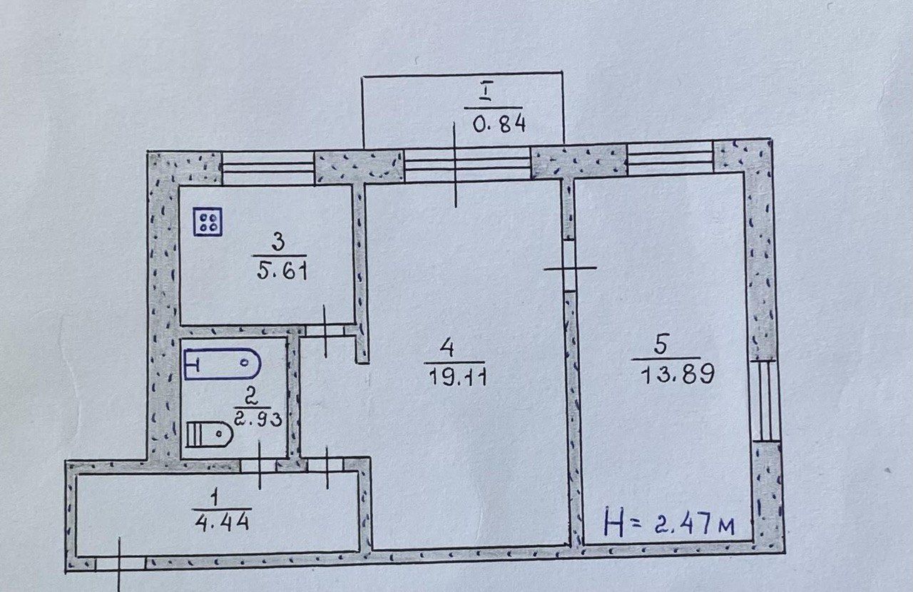 2-кімнатна квартира Світанок