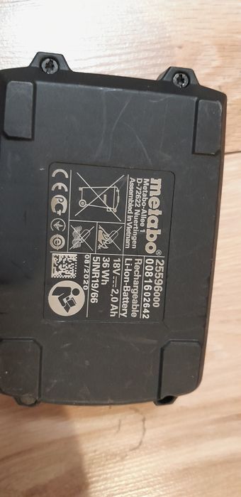 Bateria akumulator Metabo 18v 2ah