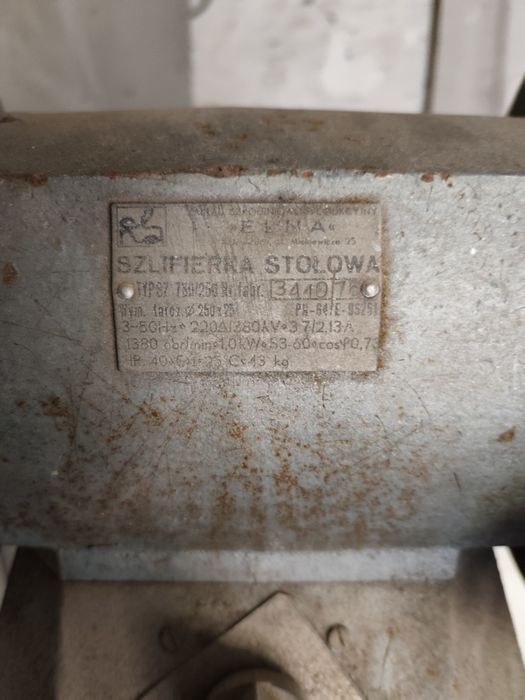 Szlifierka stołowa ELNA