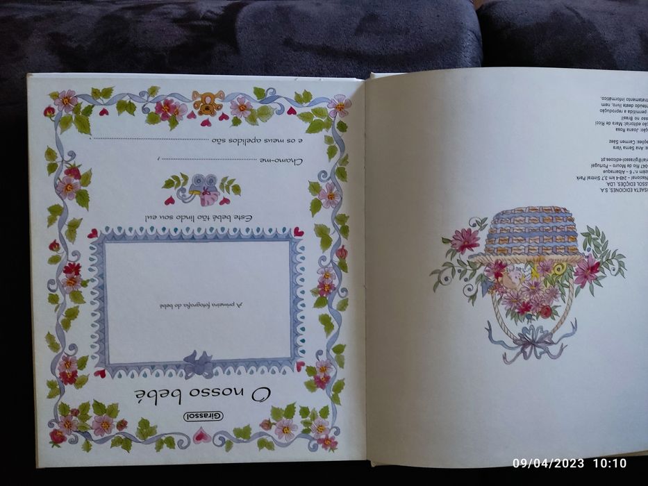 O meu bebê. Faça a sua historia