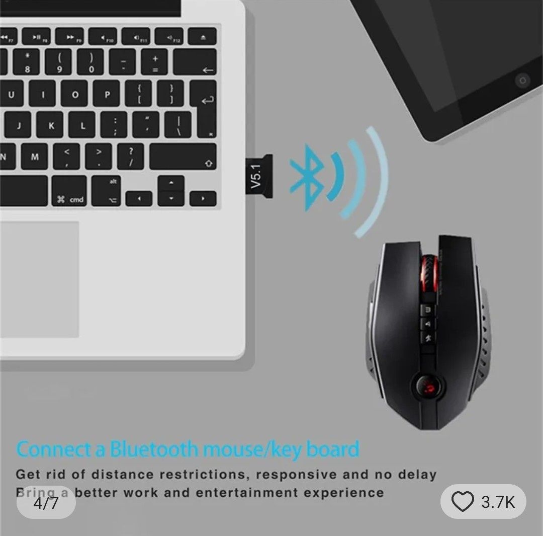 Usb Bluetooth 5.1 адаптер. Опт.Для подключения переыерицных устройств.