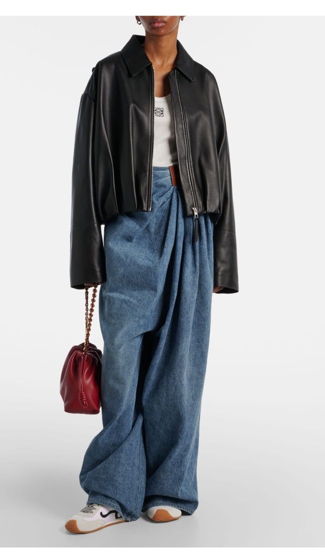 Шкіряна куртка loewe magda butrym
