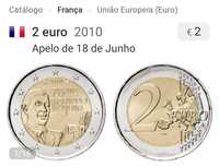 Moeda 2€, França 2010