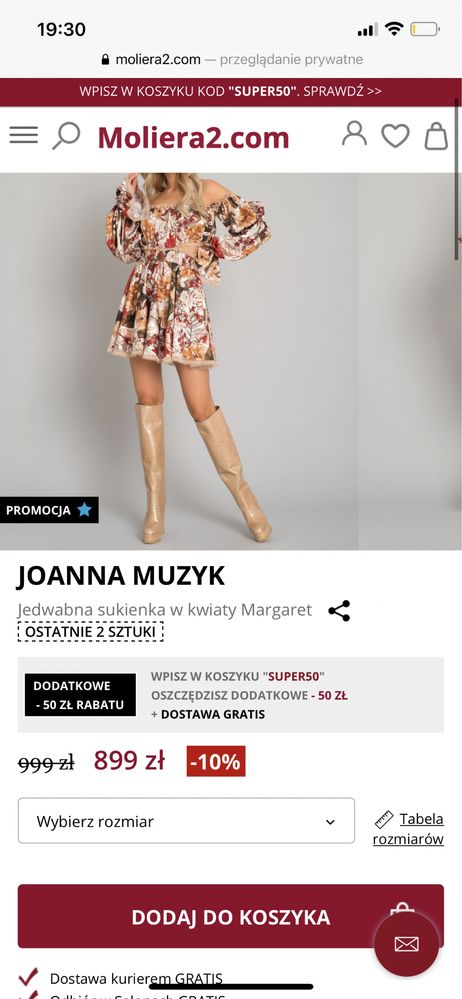 Joanna Muzyk Sukienka w kwiaty margaret XS S wesele nowa moliera2