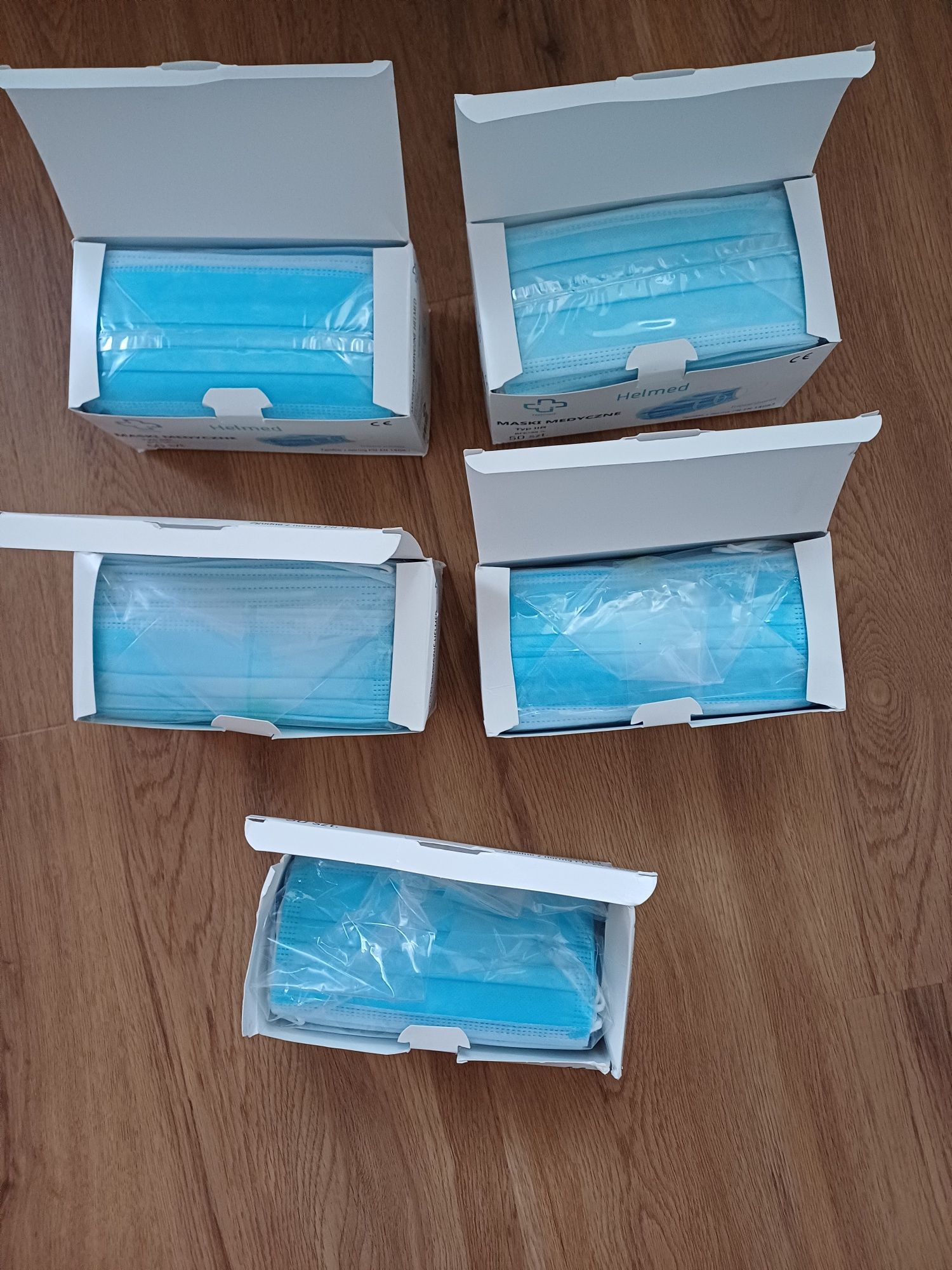 Maseczki ochronne, medyczne HELMED typ II R, prawie 250szt
