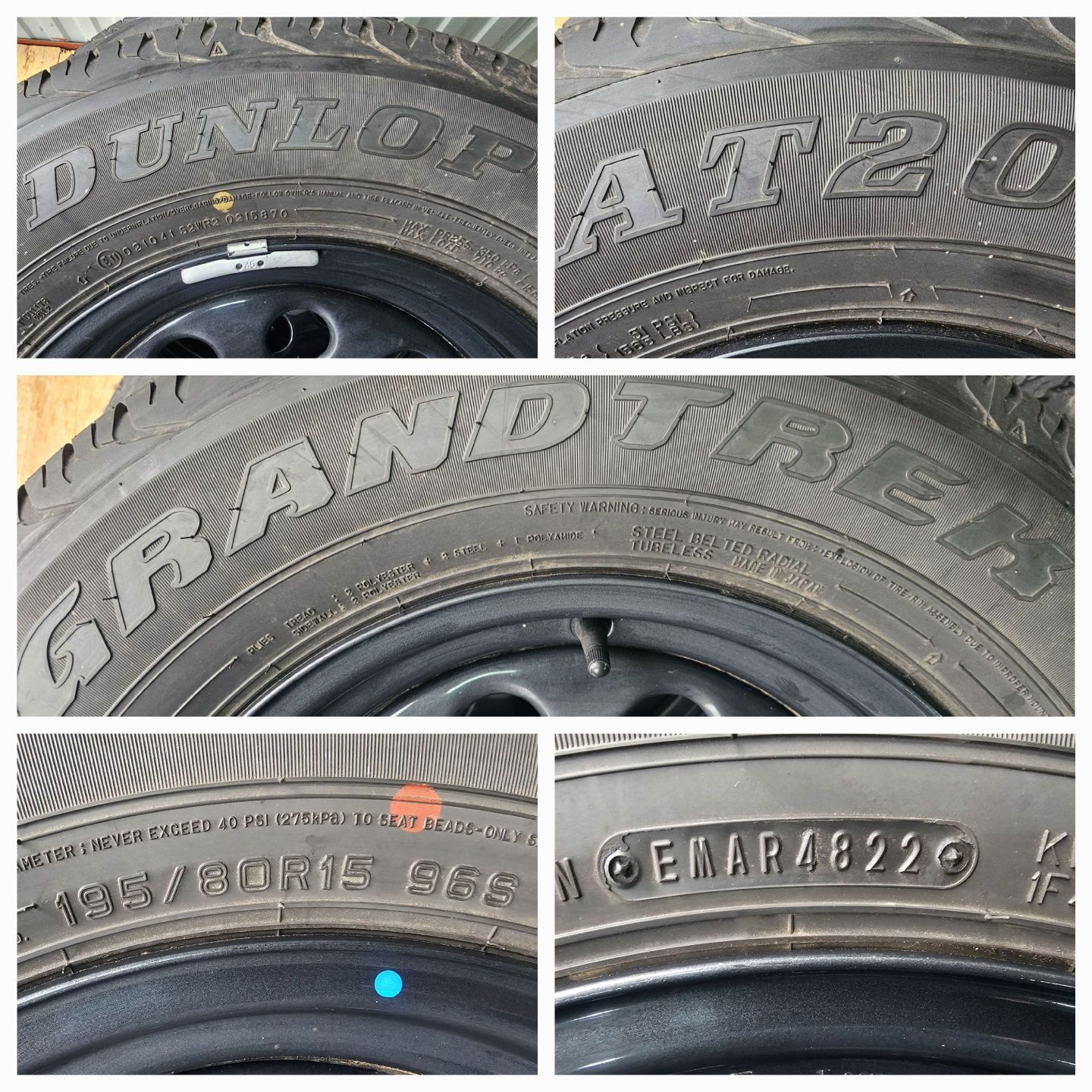 Koła do suzuki jimny 5x139.7 15x5.5j / Dunlop AT20 195/80r15 96S