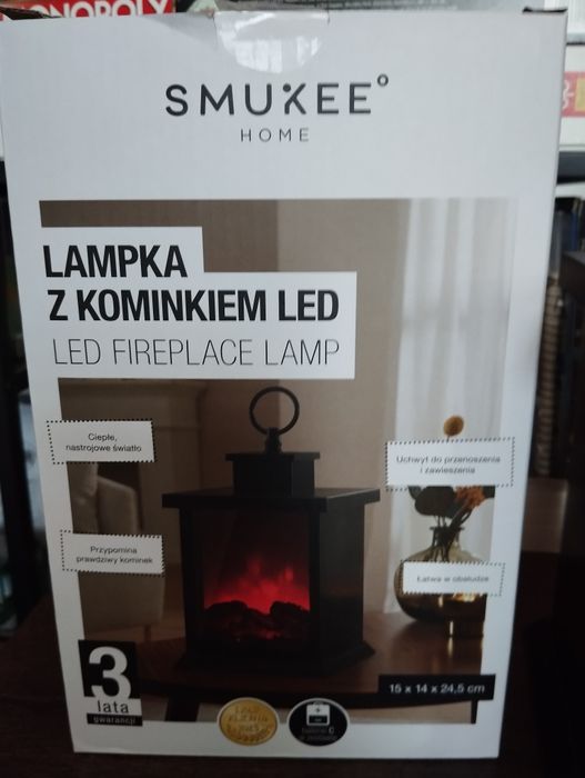 Nowy lampion kominek elektryczny LED
