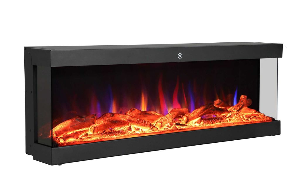 Kominek Elektryczny El Fuego CANNES 122cm EFEKT 3D z pilotem GRZANIE