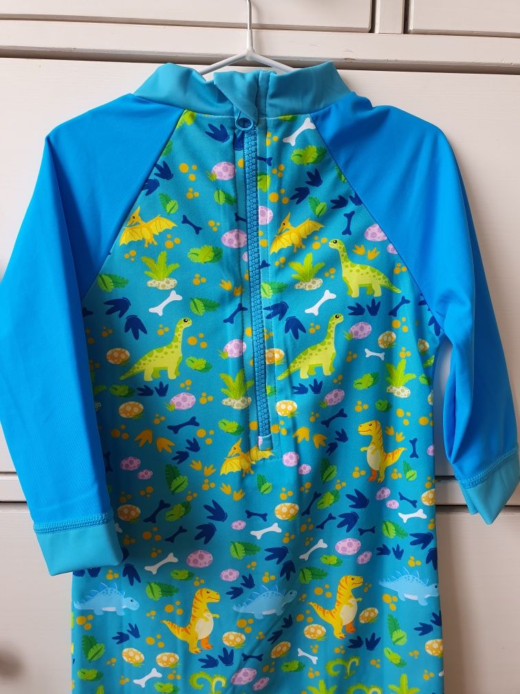 Nowy strój kąpielowy baby boys sunsuit UPF 50+ dinozaur