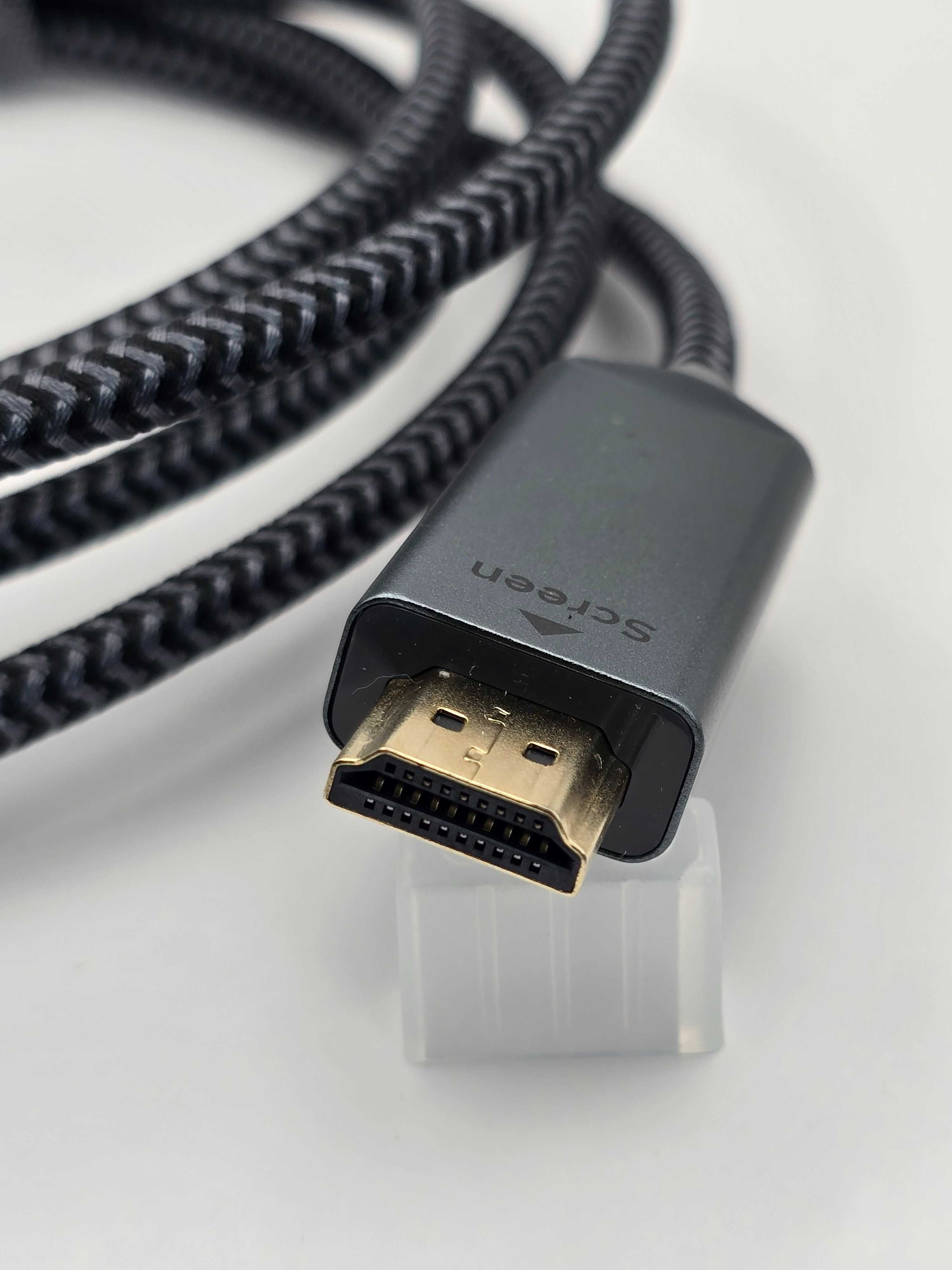 kabel 4K Display Port na kabel HDMI, WARRKY 2 metrowy