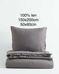 Lniana posciel h&m 100% len 150x200cm