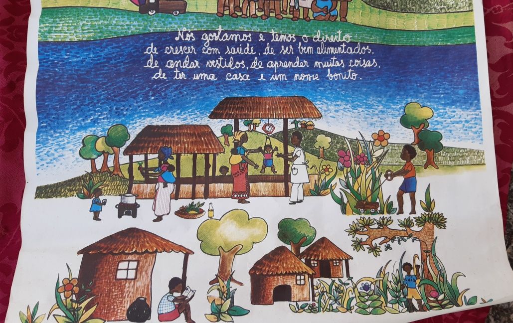Poster/cartaz de Moçambique Dia Mundial da Criança