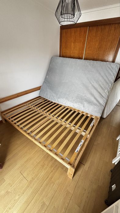 Cama ikea neiden + colchão ikea + estrado
