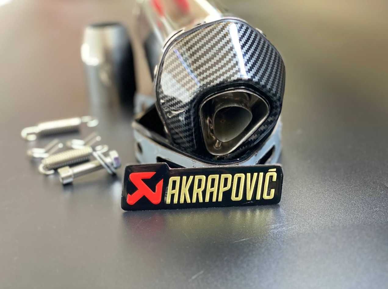 Прямоток Акраповичь на мотоцикл мопед байк пит байк выхлоп труба