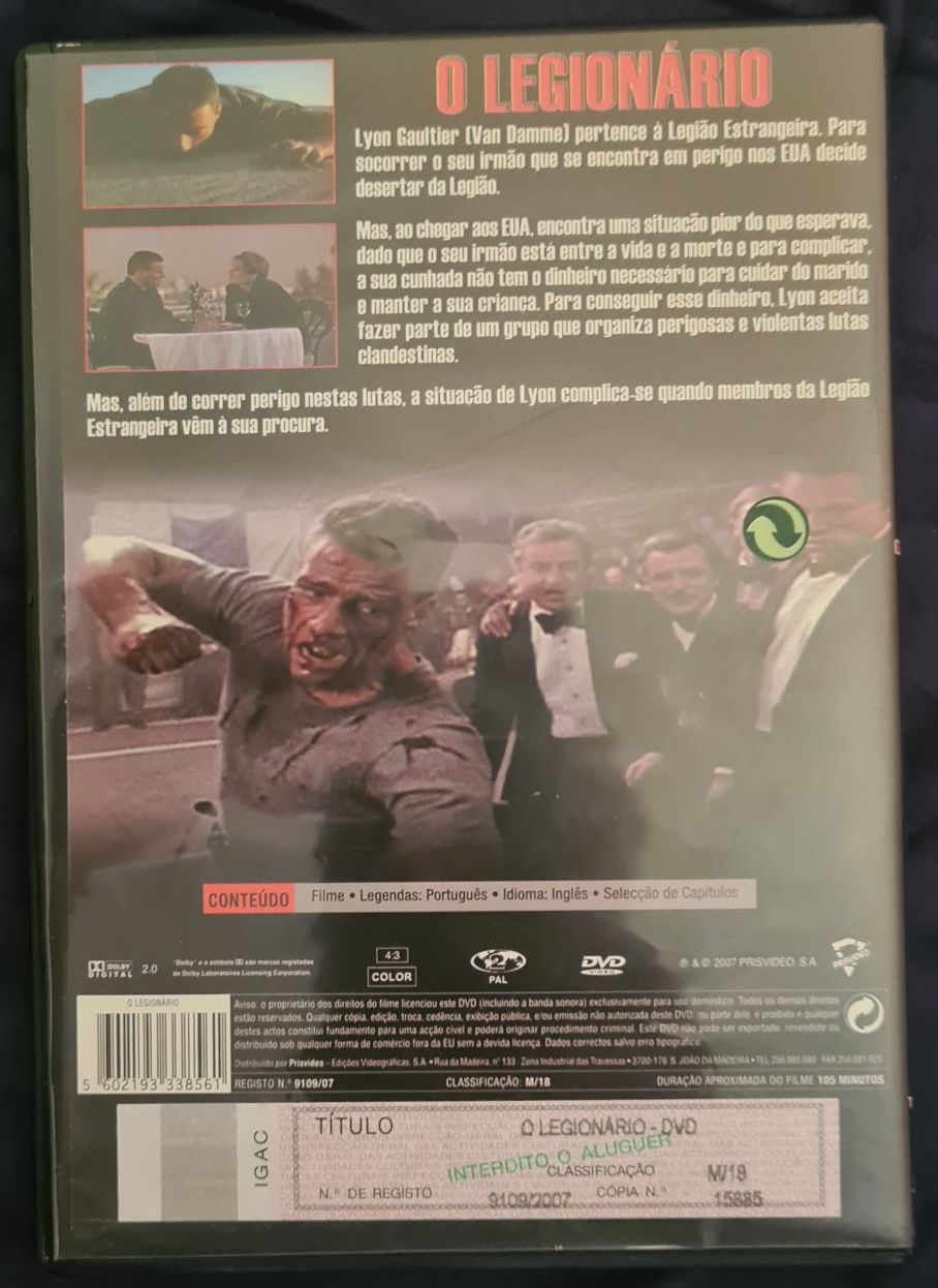 DVD O Legionário Van Damme