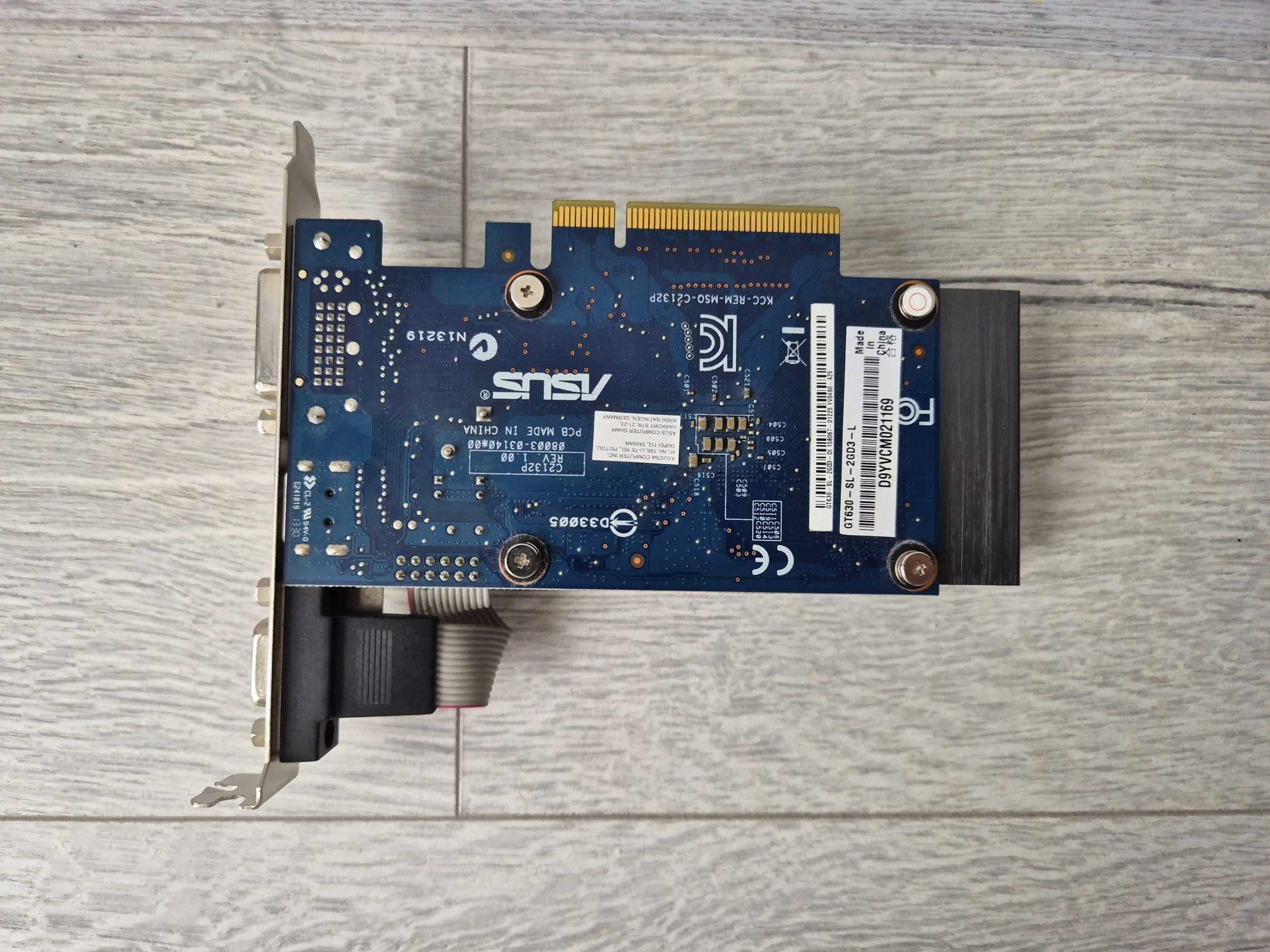 PCI-e відеокарта GT630 2GB GDDR3 ASUS (HDMI+DVI+VGA) безшумна