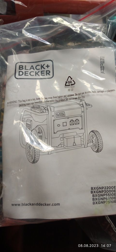 Продам генератор BLACK+DECKER