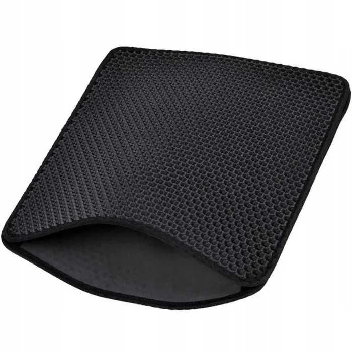 Mata XXL WYCIERACZKA POD KUWETĘ Dla Kota Na Żwirek Podkładka Czarna