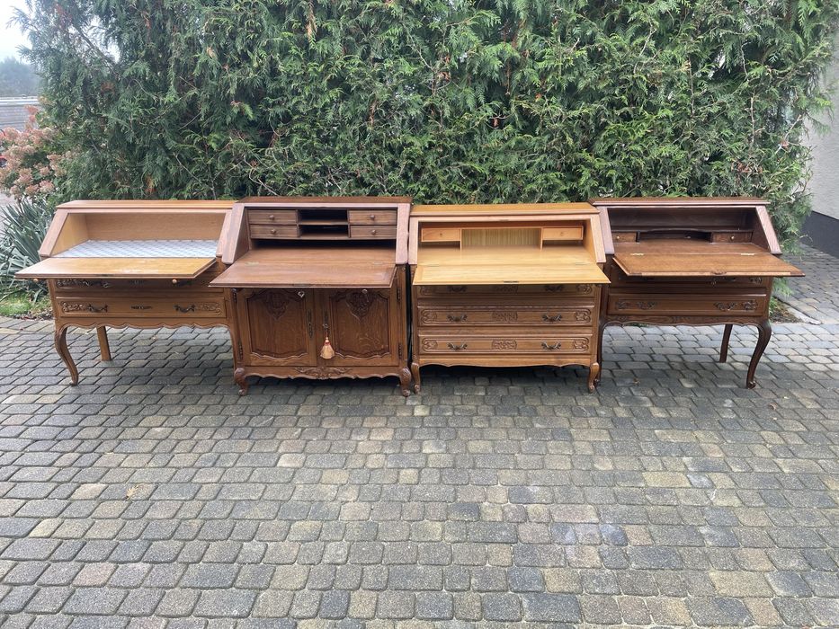Sekretarzyk ludwikowski biurko szuflady Ludwik XV
