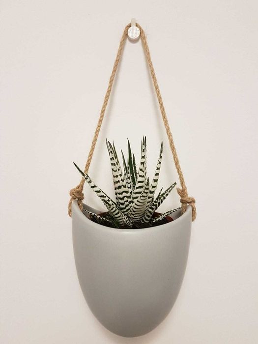 Zestaw 3 doniczki wiszące na kwiaty dekoracja dom na ścianę kwiaty