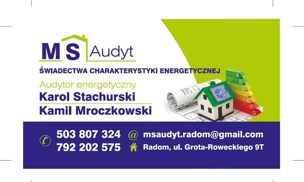 Świadectwa Charakterystyki Energetycznej Radom ul.Grota przyjazd do24h