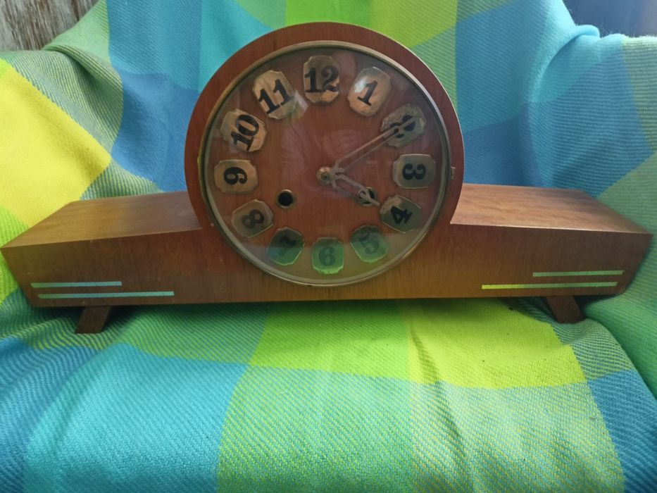 Zegar kominkowy typ Z331 predom prezent retro antyk drewno drewniany