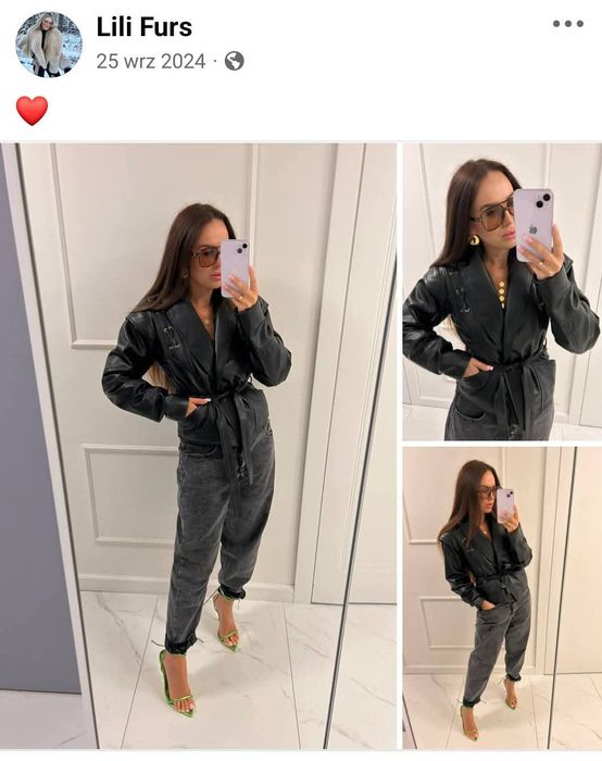 Kurteczka brąz ramoneska