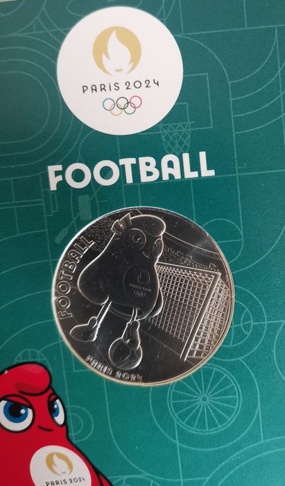 Moeda Futebol em coincard - Jogos Olímpicos 2024