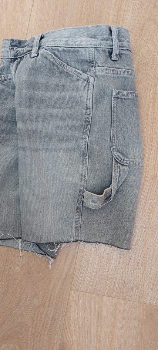 Spodenki dżins szare Zara 34