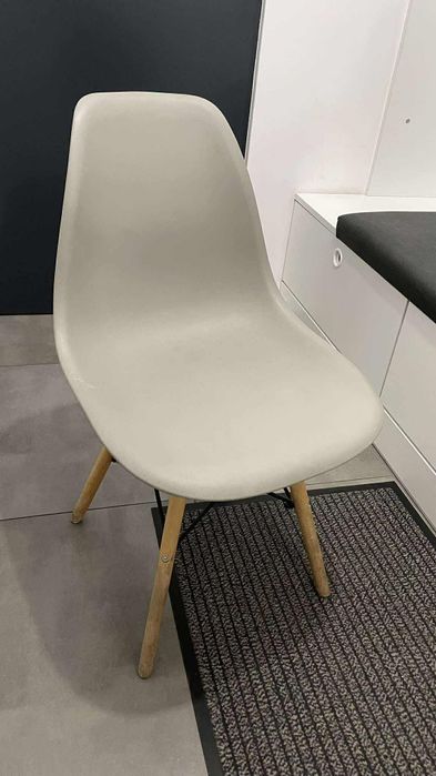 Krzesło Szare industrialny loft skandynawski