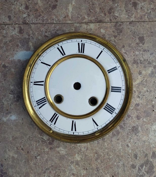 595 Tarcza starego zegara ściennego 14,5cm 47/30