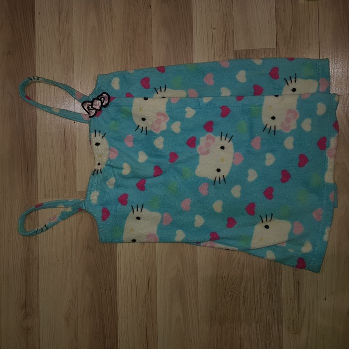 szlafrok piżama z kapciami Hello Kitty