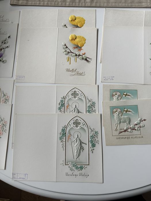 Kartki Wielkanocne Świeta 14 sztuk