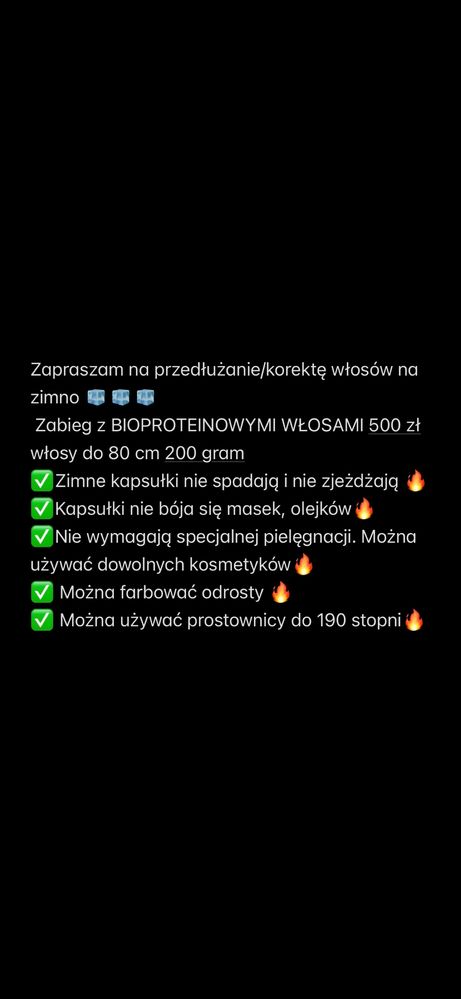 Przedłużanie włosów bioproteinowych