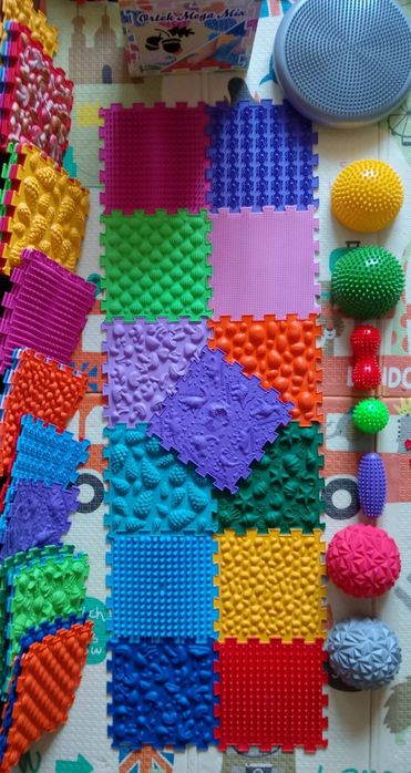 Масажний пазл, килимок ортек коврик пазли ортопедичні