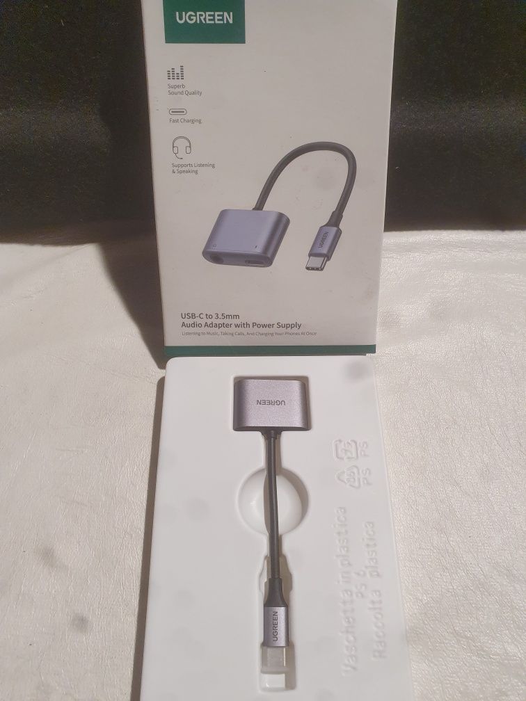 UGREEN USB C do słuchawki 3.5mm audio jack Charger